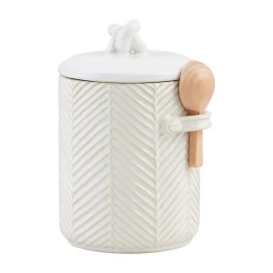 Mud Pie Textured Coffee Canister Set