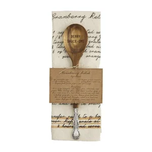 Mud Pie Thanksgiving Recipe Spoon and Towel Set
