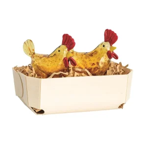 Mud Pie Tortoise Brown Chicken Salt/Pepper Set