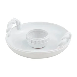 Mud Pie Twisted Handle Chip/Dip Set