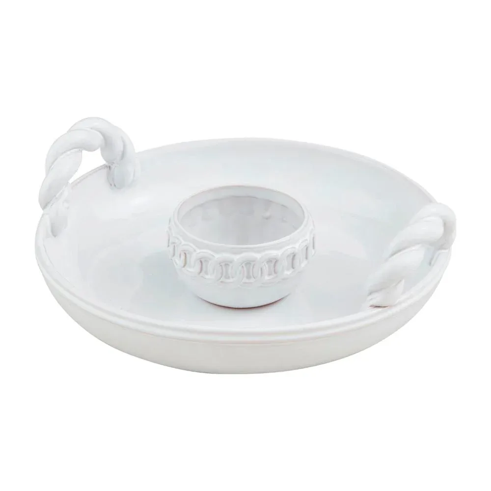 Mud Pie Twisted Handle Chip/Dip Set