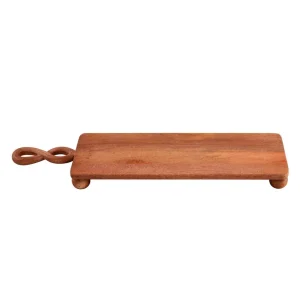 Mud Pie Twisted Handle Footed Board