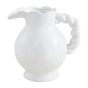 Mud Pie Twisted Handle Pitcher