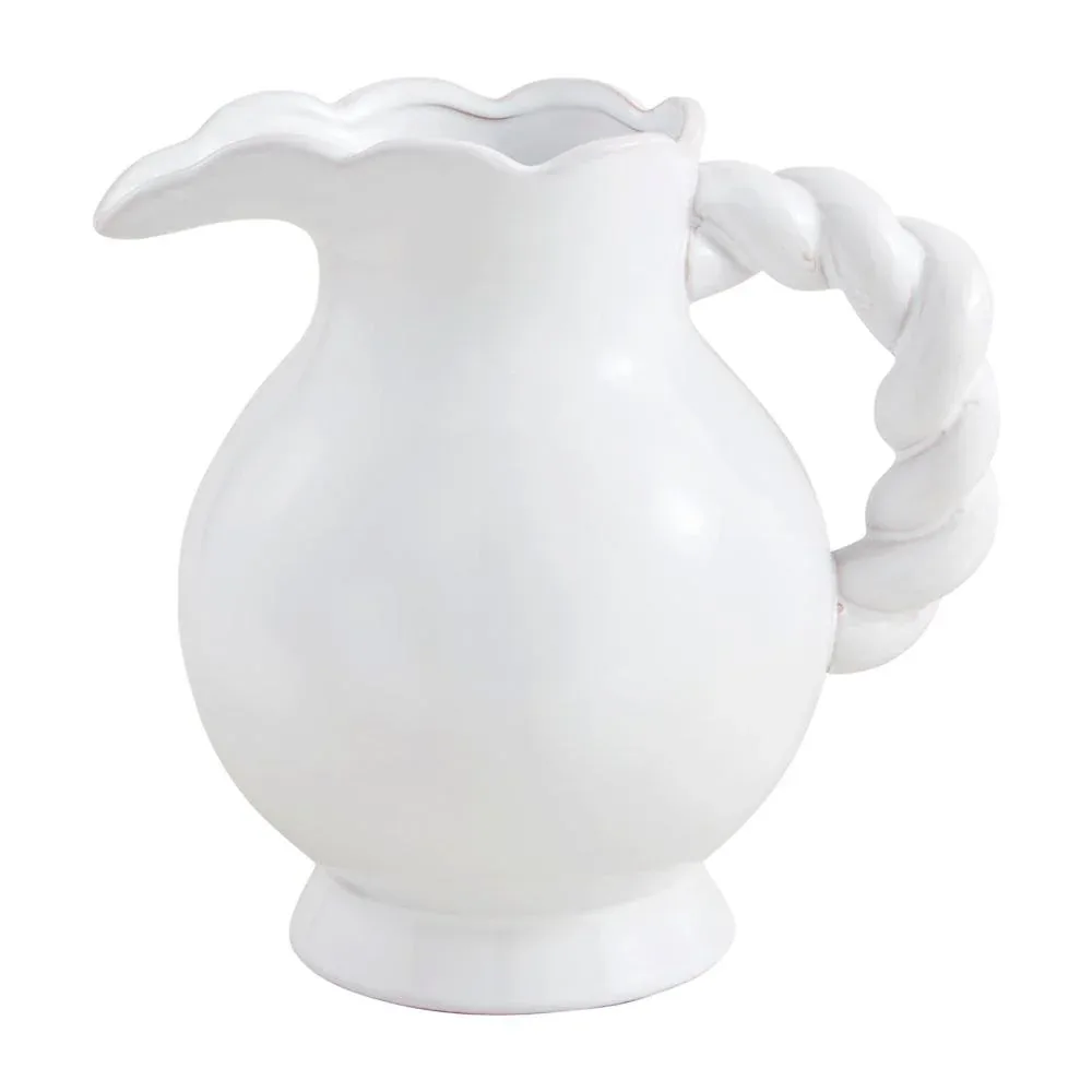 Mud Pie Twisted Handle Pitcher