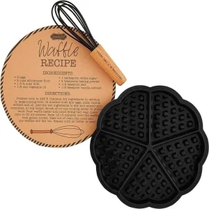 Mud Pie Waffle Mold/Whisk Set