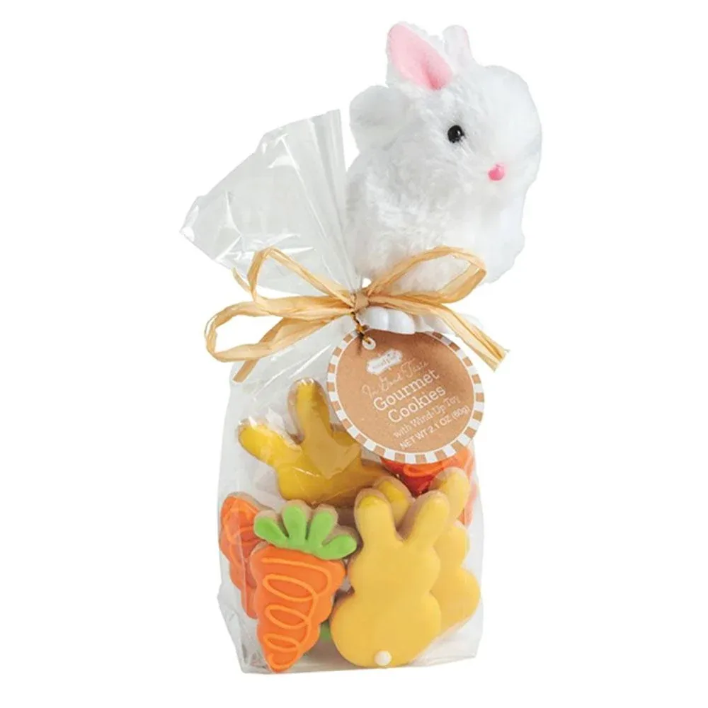 Mud Pie White Bunny Easter Cookies/Toy Set