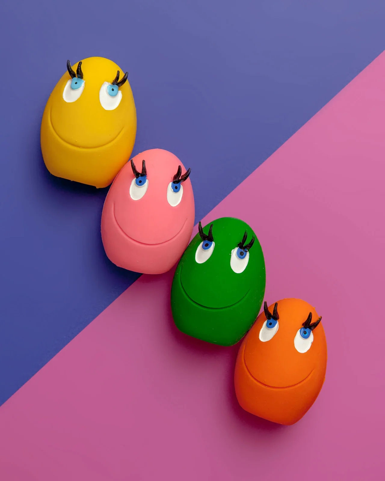 Multi-Color Squeaky Latex Dog Toy Egg Carton - Image 2