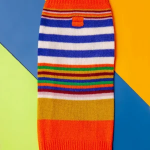 Multi-Striped Wool Dog Sweater <>