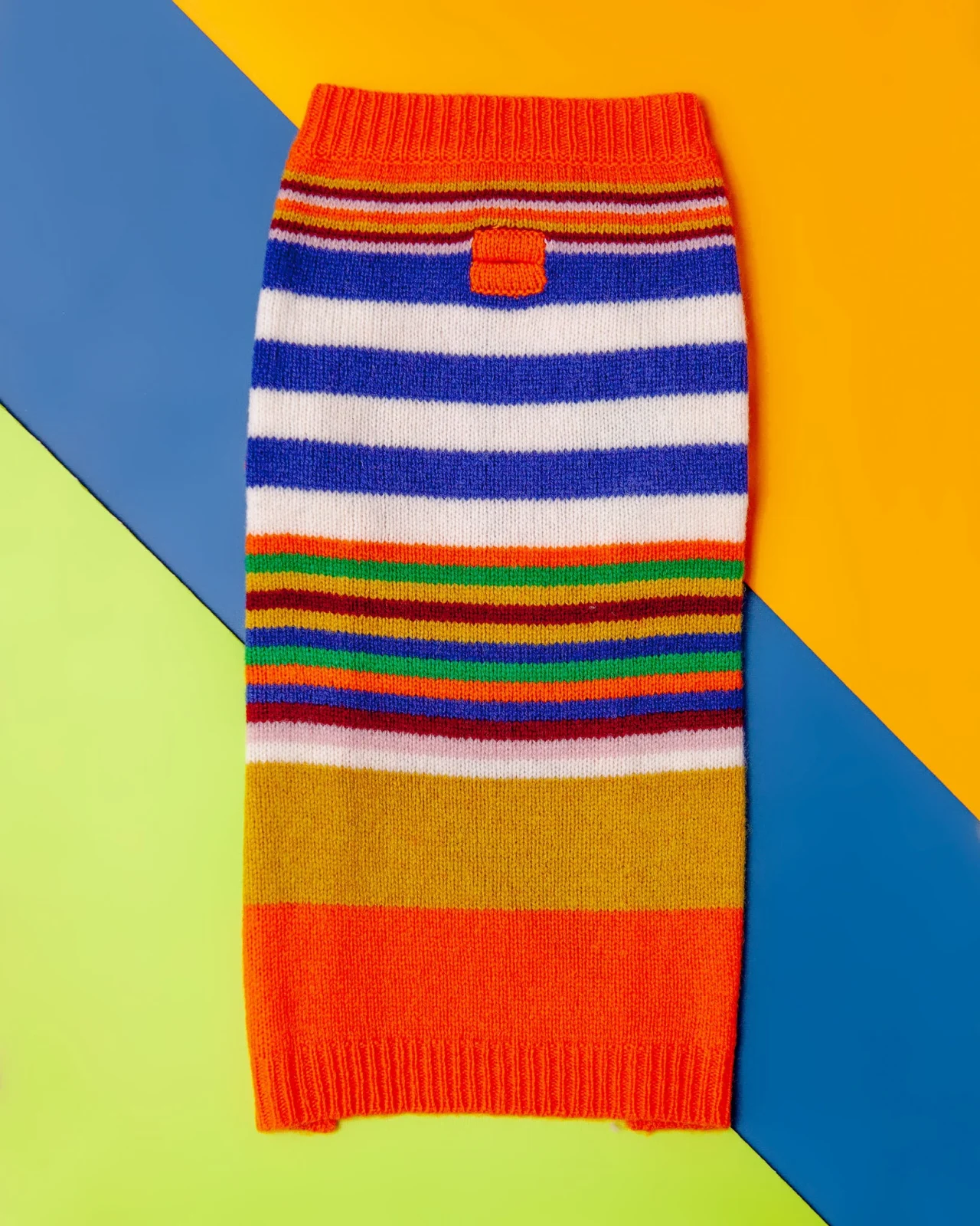 Multi-Striped Wool Dog Sweater <>