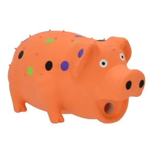 Multipet® Globlet Pig Dog Toy Orange