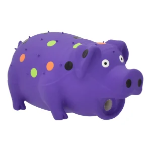 Multipet® Globlet Pig Dog Toy Purple