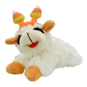 Multipet® Lamb Chop Candy Corn Plush Squeaker Dog Toy