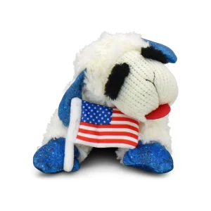 Multipet® Lamb Chop USA Flag Dog Toys