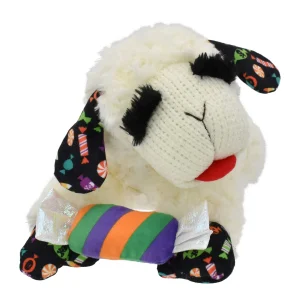 Multipet® Lamb Chop With Candy Plush Squeaker Dog Toy