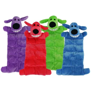 Multipet Loofa Squeaker Mat Soft Plush Dog Toy