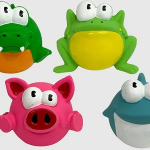 Multipet Lyla Latex Animals Dog Toys Assorted 1ea/2.5 in
