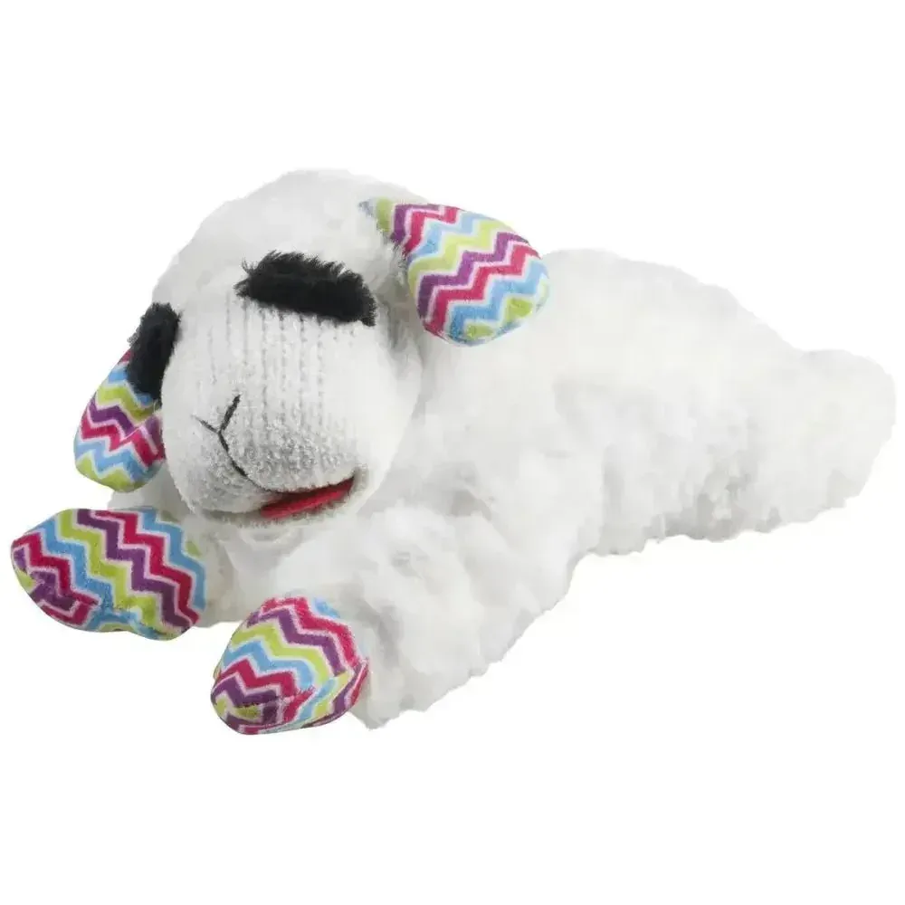 Multipet Retro Lamb Chop Plush Squeaky Dog Toy – 10.5"