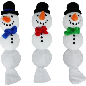 Multipet Snowman W/ Snowballs (Asst. Bow Tie) 11In.