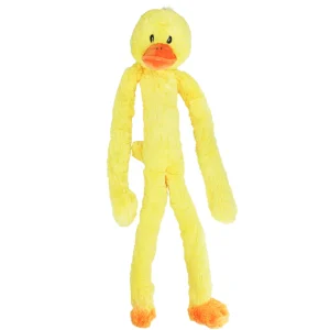 Multipet Swingin Slevins Duck Squeaky Plush Dog Toy