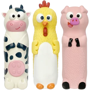 Multipet Vinyl Look Who's Crunching Dog Toy, 8 In