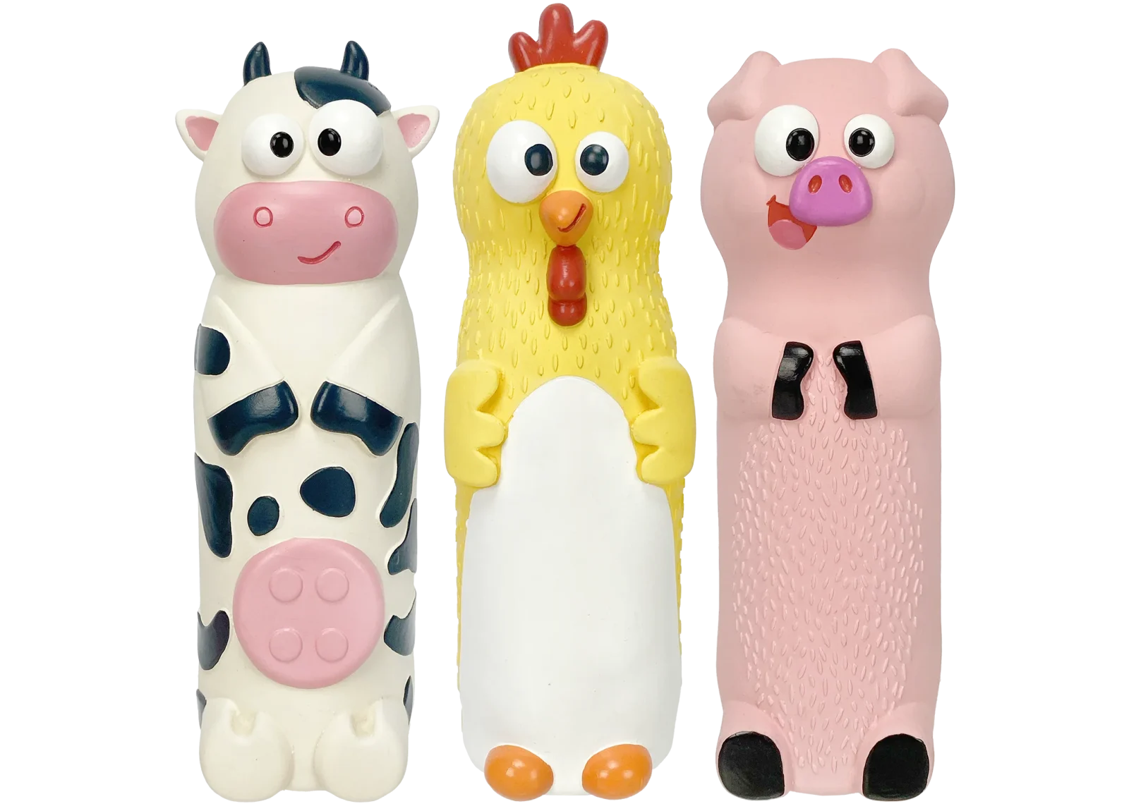 Multipet Vinyl Look Who's Crunching Dog Toy, 8 In