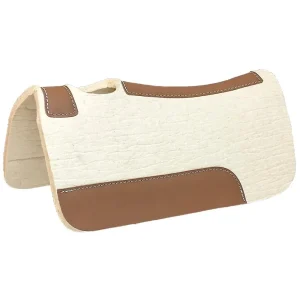 Mustang Blue Horse Wool Felt 1/2 Inch Pony Saddle Pad