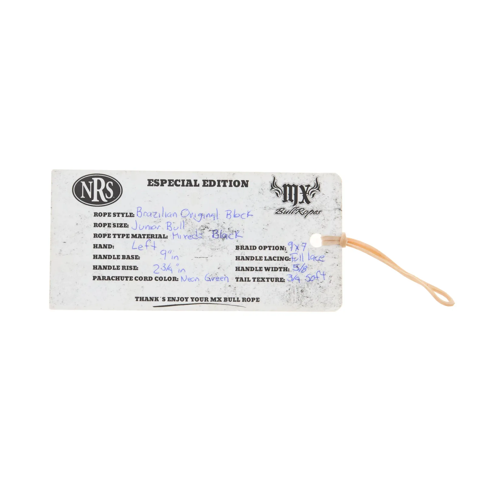 Mx Bull Ropes Brazilian Left Handed 5/8 Junior Bull Rope - Image 2