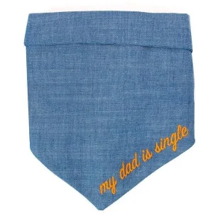 My Dad is Single Chambray Bandana (FINAL SALE)