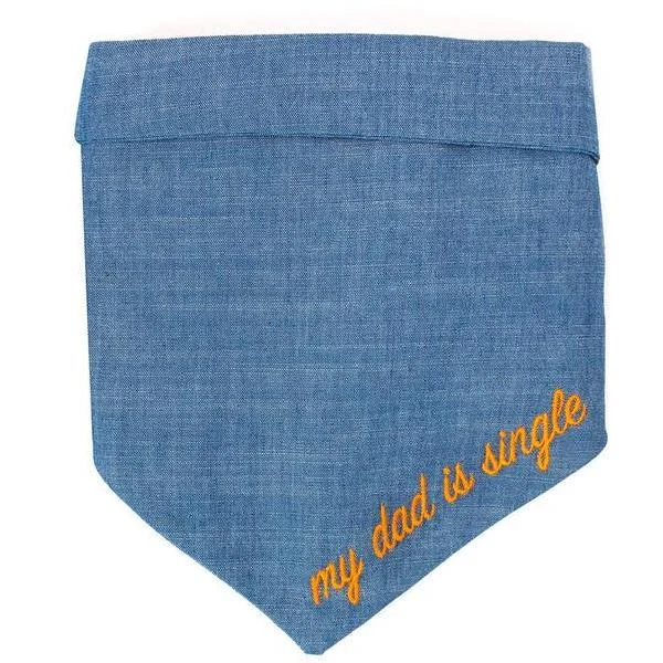 My Dad is Single Chambray Bandana (FINAL SALE)