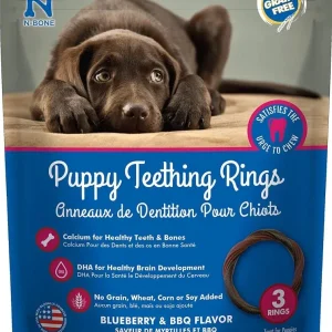 N-Bone Puppy Teething Ring Blueberry Flavor