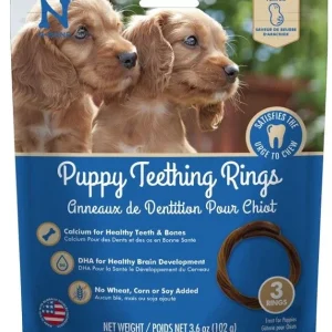 N-Bone Puppy Teething Rings Peanut Butter Flavor