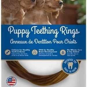 N-Bone Puppy Teething Rings Peanut Butter Flavor