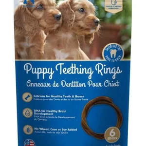 N-Bone Puppy Teething Rings Peanut Butter Flavor