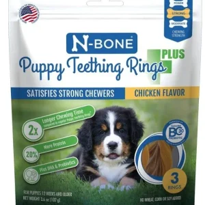 N-Bone Puppy Teething Rings Plus Chicken Flavor
