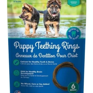 N-Bone Puppy Teething Rings Salmon Flavor
