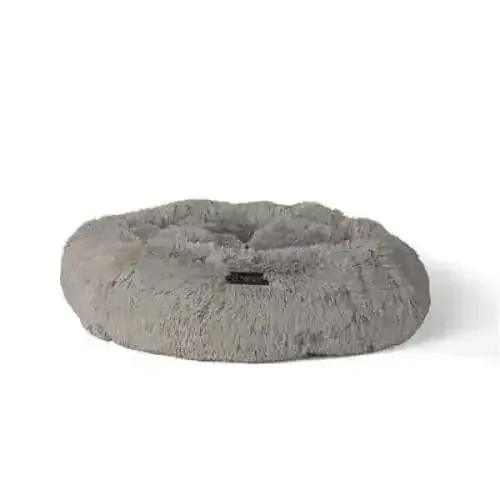Nandog Round Shaggy Pet Bed 26 In Diameter