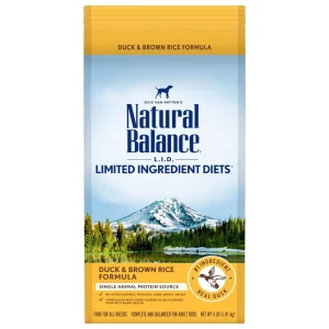 Natural Balance L.I.D. Duck and Brown Rice Adult Dry Dog Food 4lb
