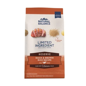 Natural Balance L.I.D Reserve Duck & Brown Rice Recipe Dry Dog Food 22lb