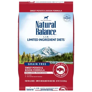 Natural Balance L.I.D Sweet Potato and Bison Adult Dry Dog Food 22lb