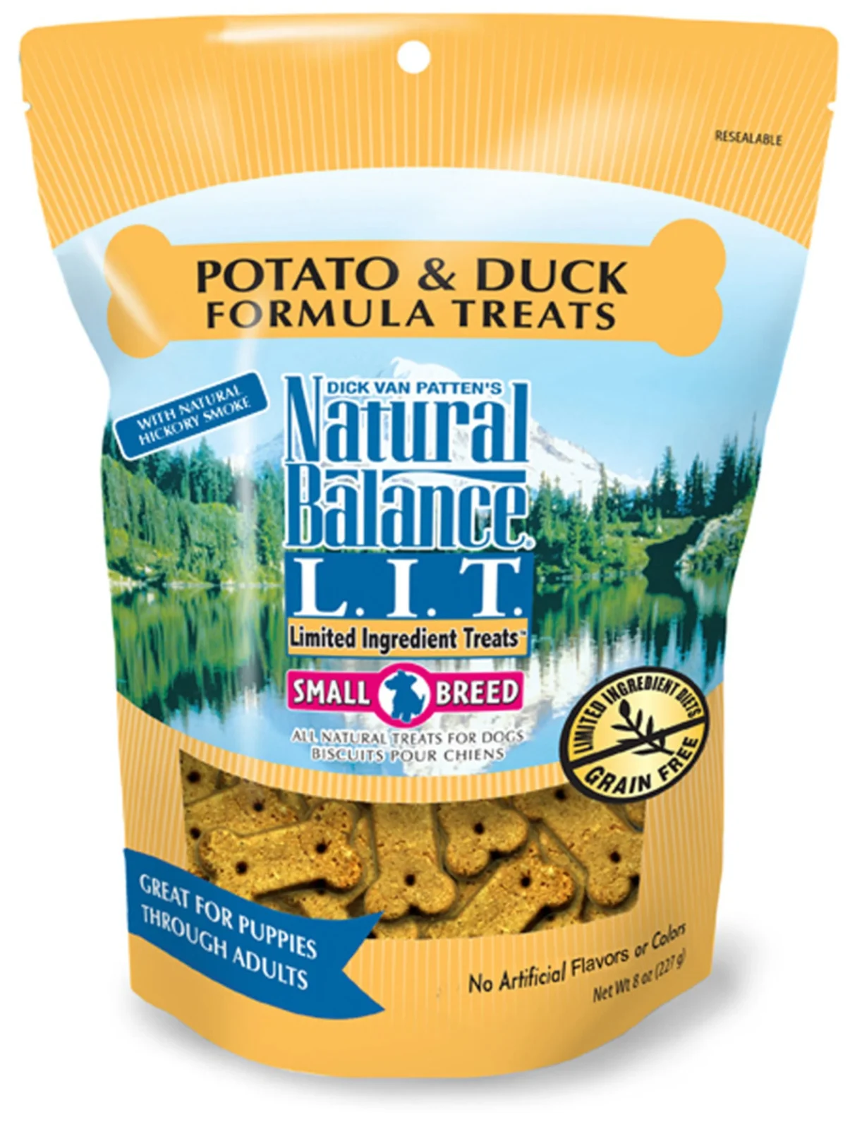 Natural Balance L.I.T. Small Breed Dog Treats Duck & Potato 8oz