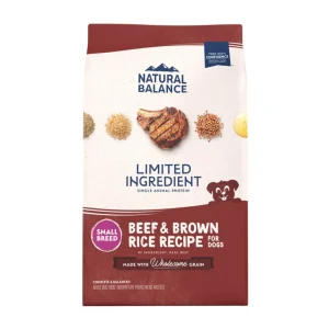 Natural Balance Limited Ingredient Beef & Brown Rice Small Breed Bites 4lb