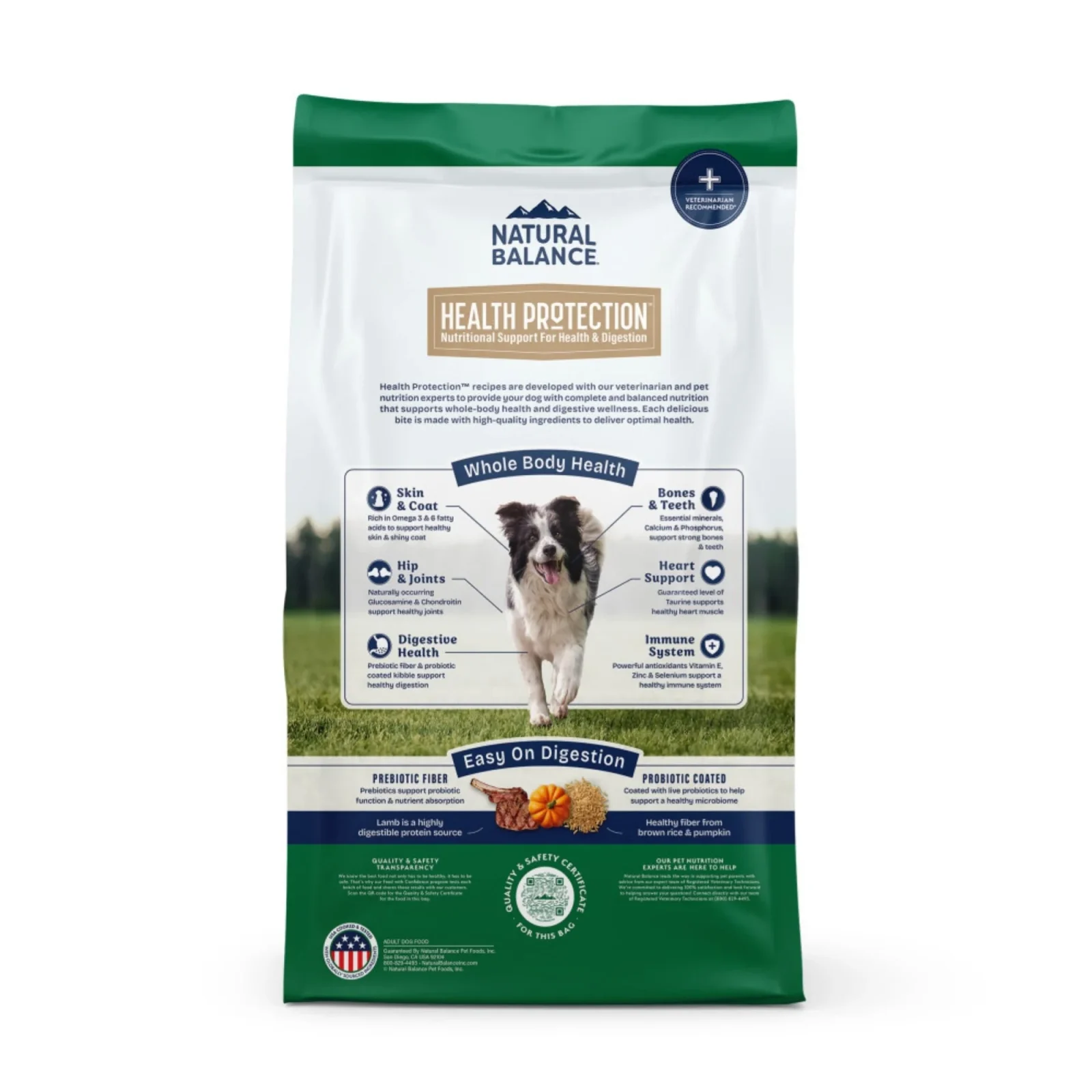 Natural Balance Pet Foods Health Protection Dry Dog Food Lamb, Rice & Pumpkin, 4 lb - Image 2