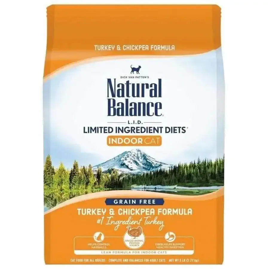 Natural Balance Pet Foods L.I.D Indoor Turkey & Chickpea Formula Cat Food