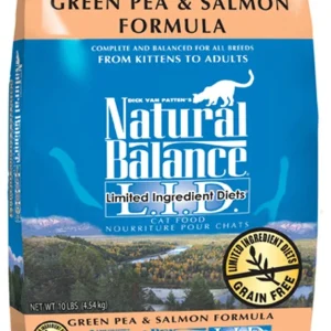 Natural Balance Pet Foods Limited Ingredient Grain Free Dry Cat Food Green Pea & Salmon 10lb
