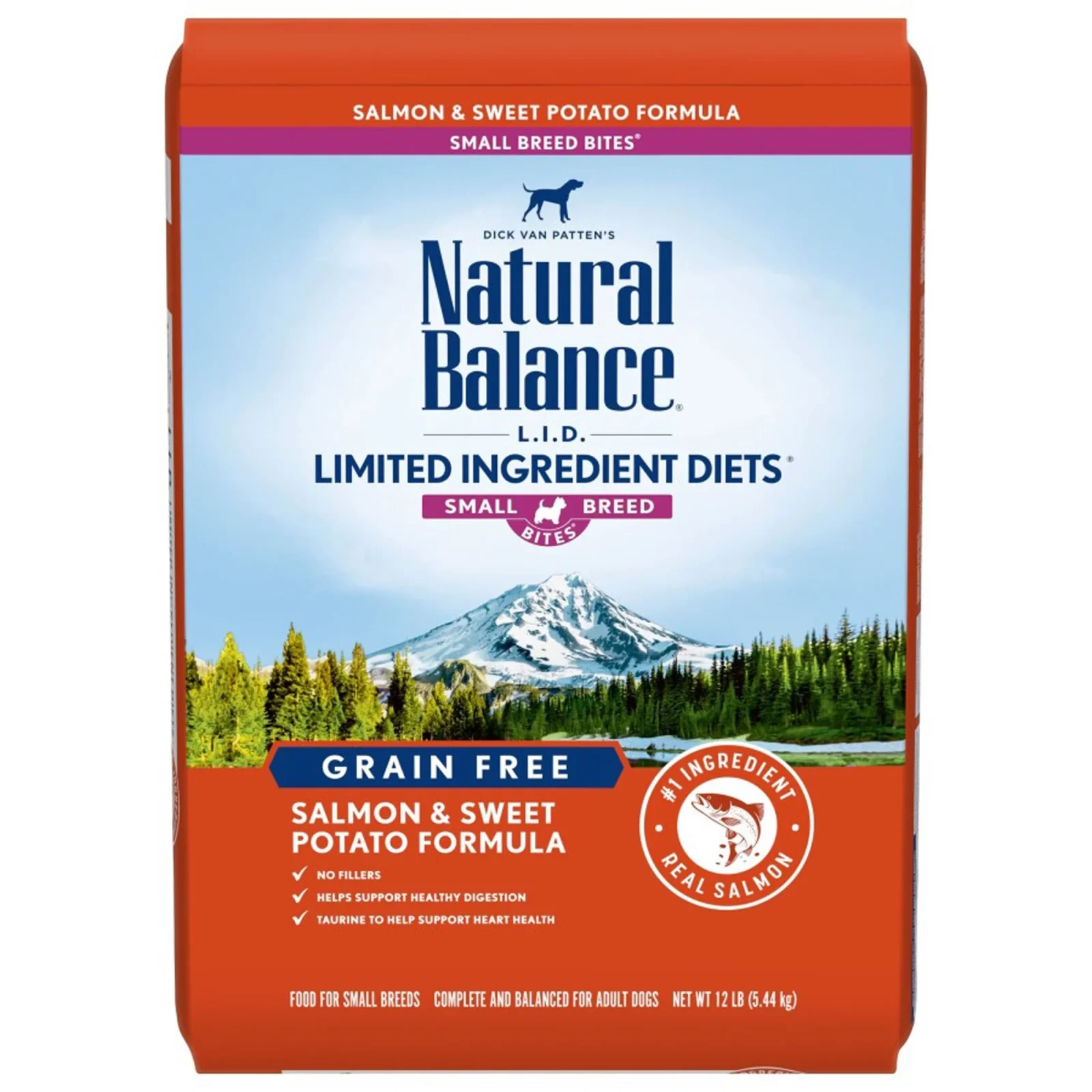 Natural Balance Pet Foods Limited Ingredient Grain-Free Small Breed Dry Dog Food Salmon & Sweet Potato, 12 lb