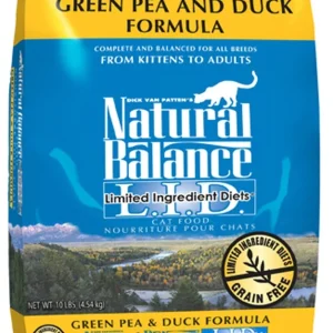 Natural Balance Pet Foods Limited Ingredient Reserve Grain Free Dry Cat Food Green Pea & Duck 10lb