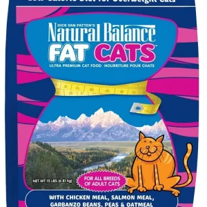 Natural Balance Pet Foods Original Ultra Fat Cats Dry Cat Food Chicken Meal & Salmon Meal 15lb
