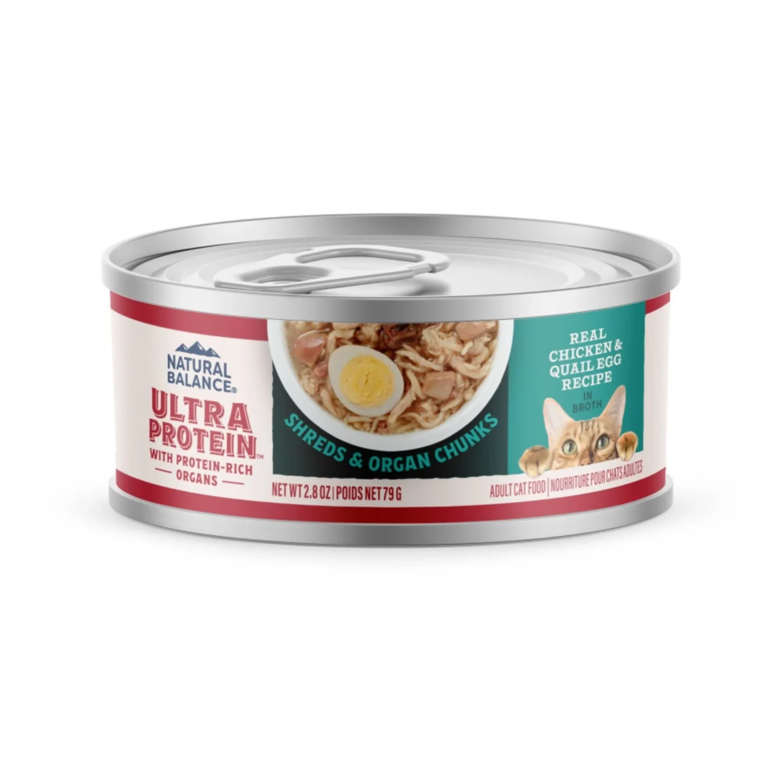 Natural Balance Pet Foods Ultra Protein Canned Cat Food, Chicken & Quail Egg, 2.8 oz, Case of 12 - Image 2