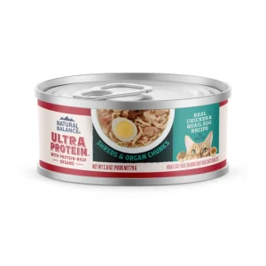Natural Balance Pet Foods Ultra Protein Canned Cat Food, Chicken & Quail Egg, 2.8 oz, Case of 12