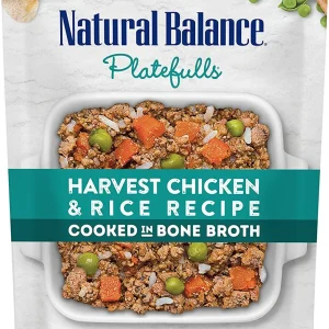 Natural Balance Platefulls Harvest Chicken & Rice Recipe Dog Food 12ct/9oz pouch